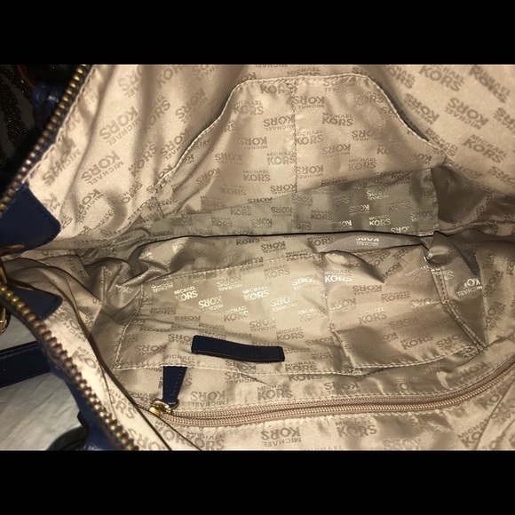 Michael Kors studded hand bag, blue/green - Picture 3 of 7